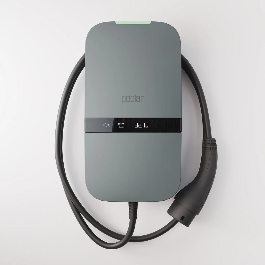 Peblar Home AC-laadpaal met display en type 2 kabel