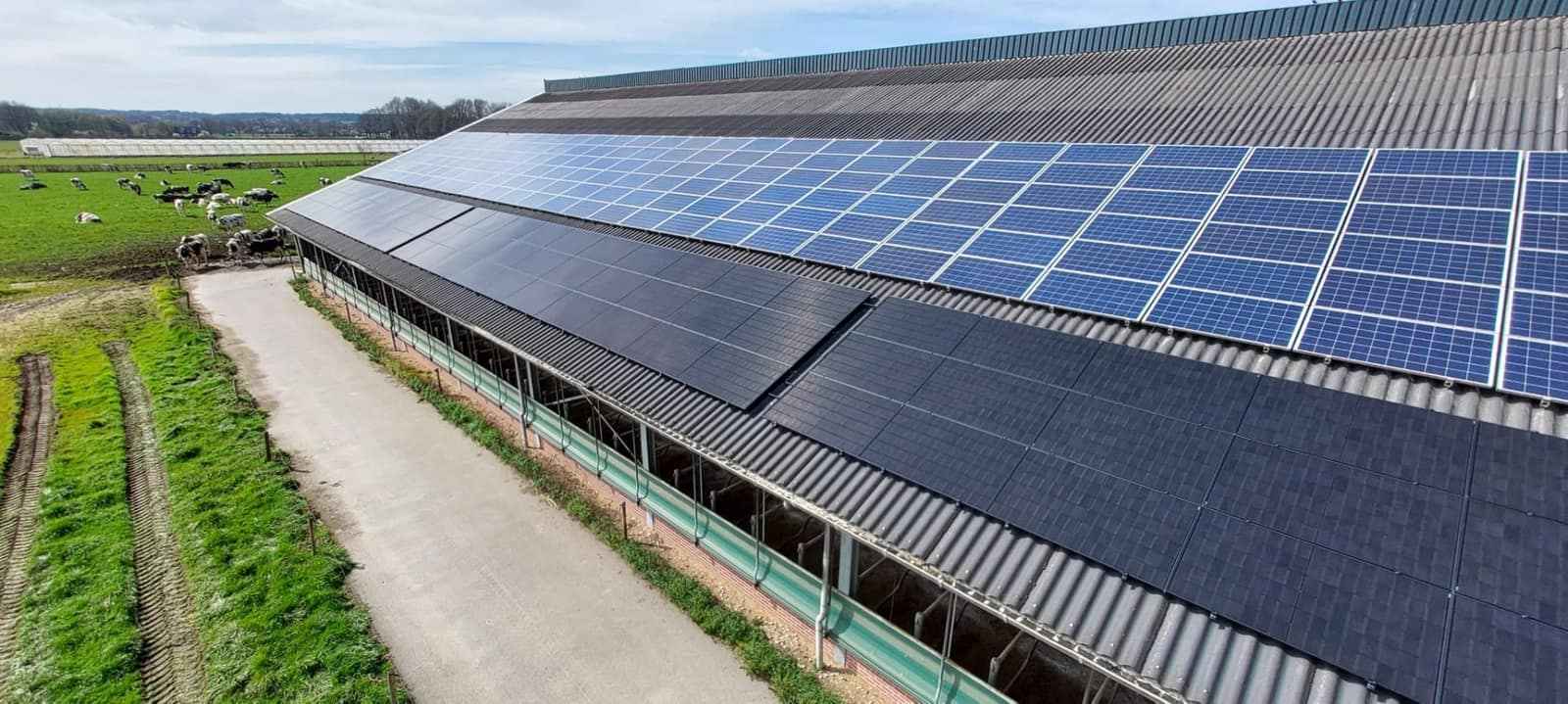 Agrarisch bedrijf met zonnepanelen